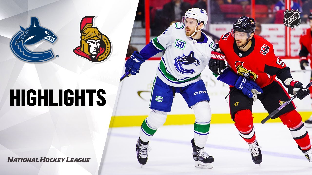 NHL Highlights | Canucks @ Senators 2/27/20