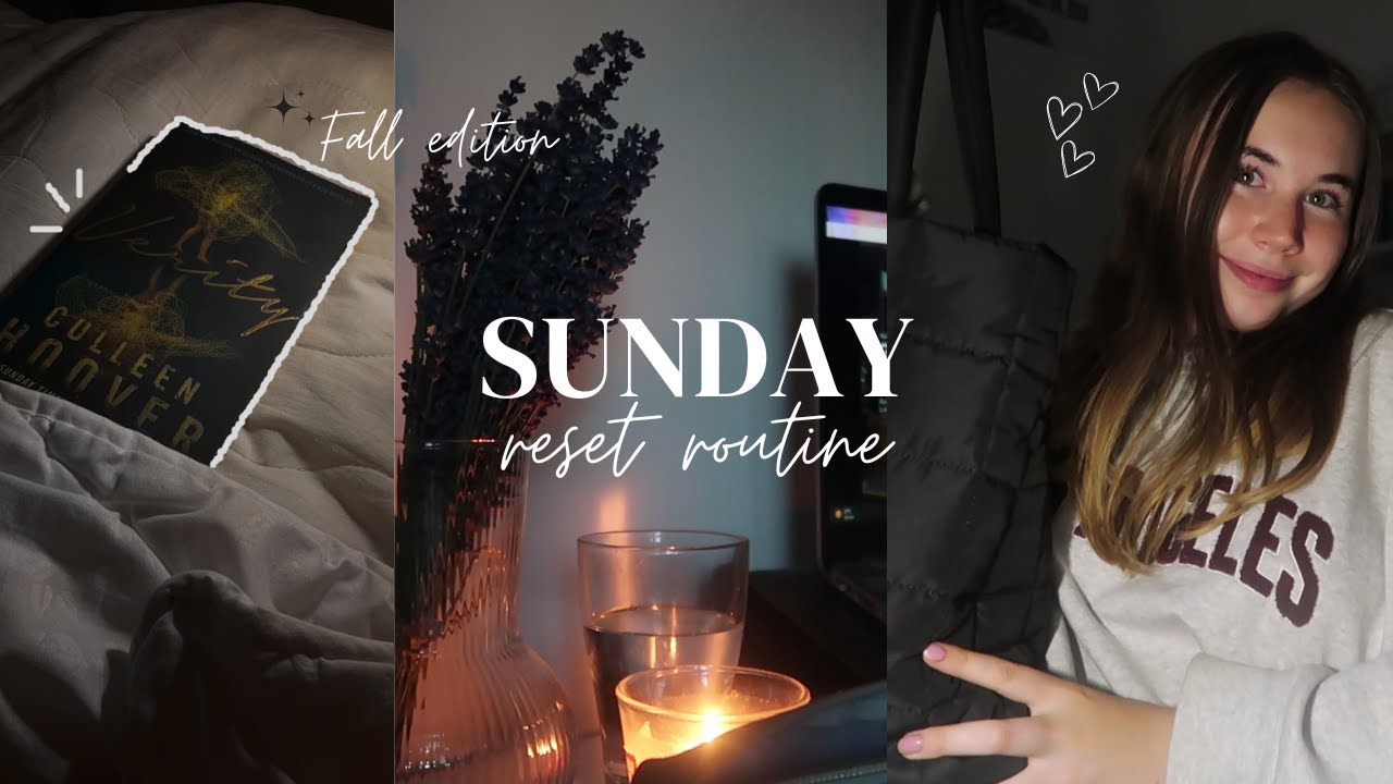 My (productive) Sunday Reset Routine ~ fall edition | *how to romanticize cleaning and studying *