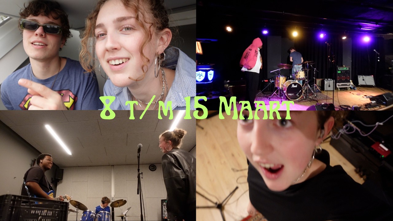 Twee optredens in een weekend en school
