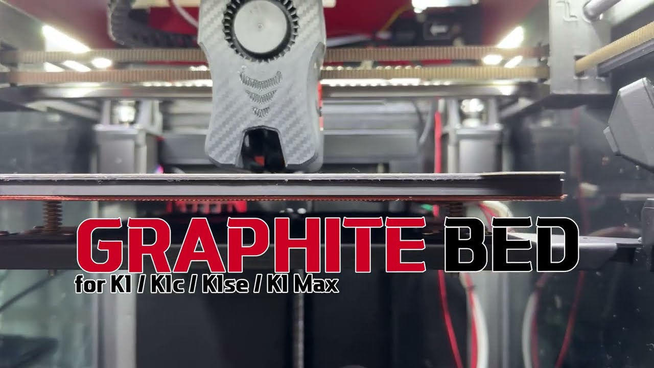 Graphite Bed Upgrade For Creality K1 series 3D Printers