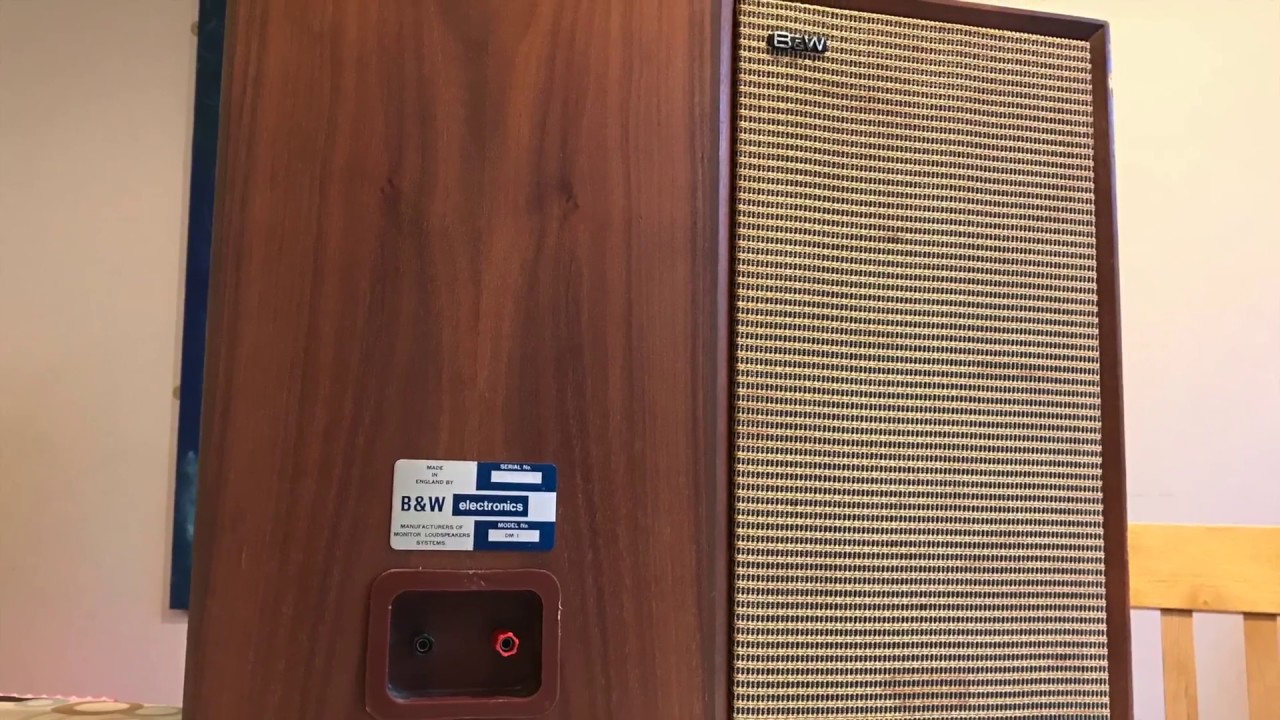 B&W DM 1 speakers Nearly 50 years old! 1968 still working