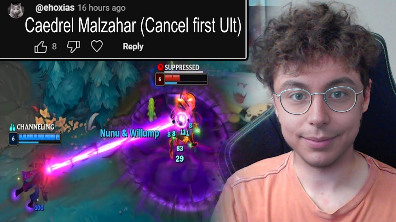 Malzahar but I must play like Caedrel's famous pro performance