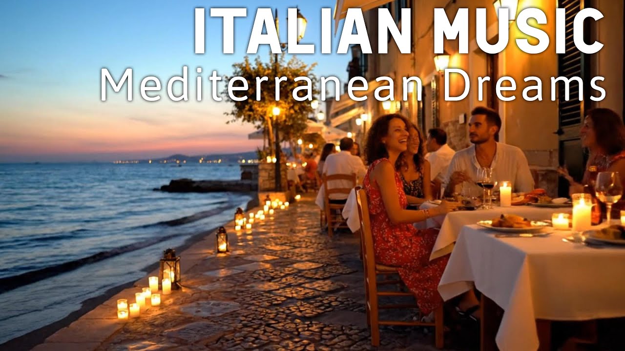 🎶 Italian Vibes & Mediterranean Music 🎶 2+ Hours Scenic Amalfi Coast & Lake Como Relaxation 4K