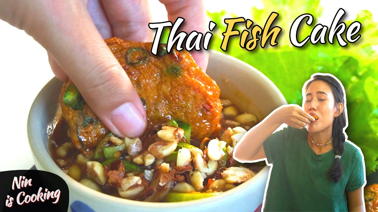 The MOST SATISFYING Thai Fish Cakes with Dipping Sauce (Tod Mun Pla)