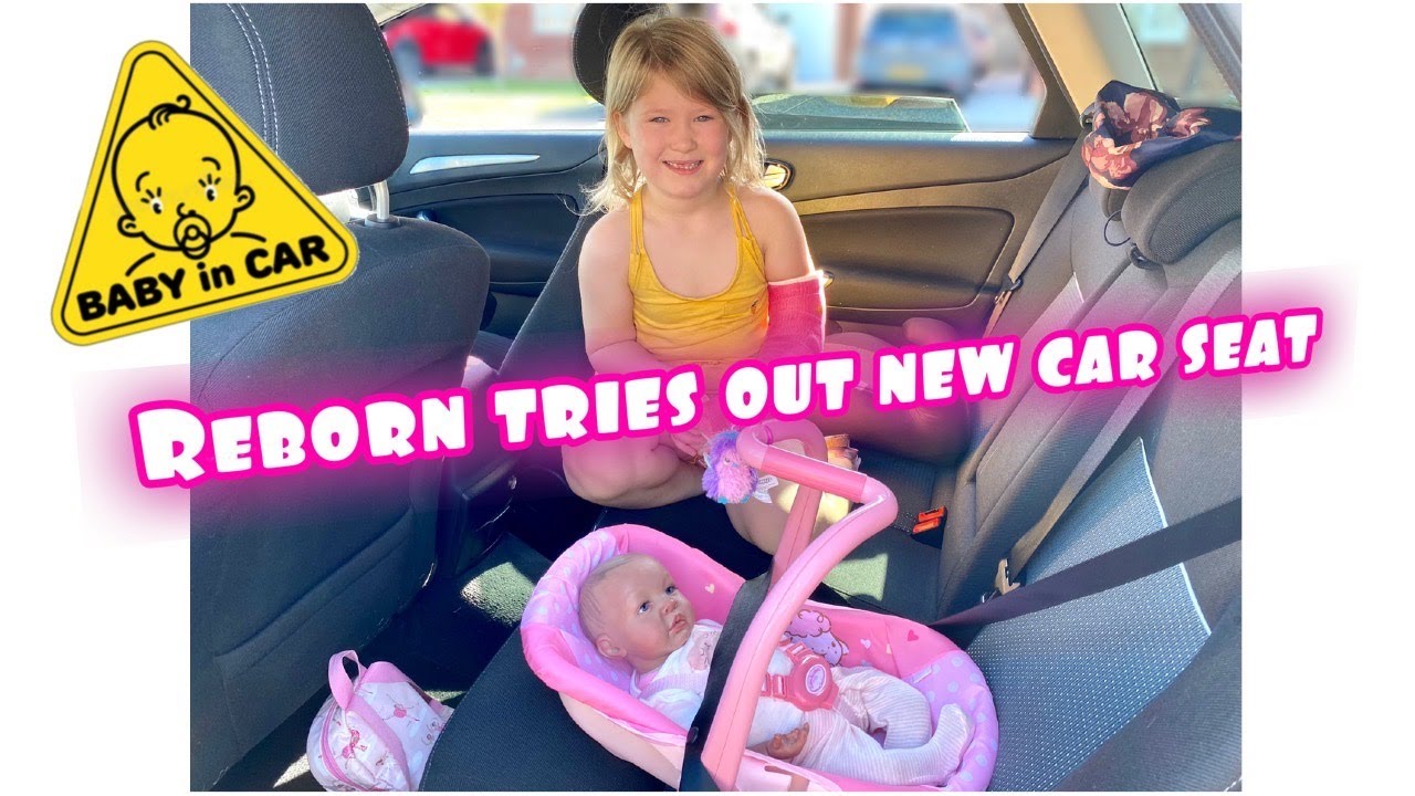 Reborn Baby tries out **NEW CAR SEAT**