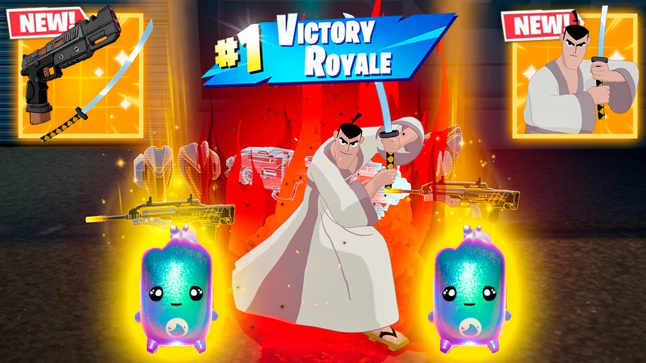 SAMURAI JACK vs NEW MYTHIC'S CHALLENGE (NEW!! Fortnite Chapter 7 Season 3)