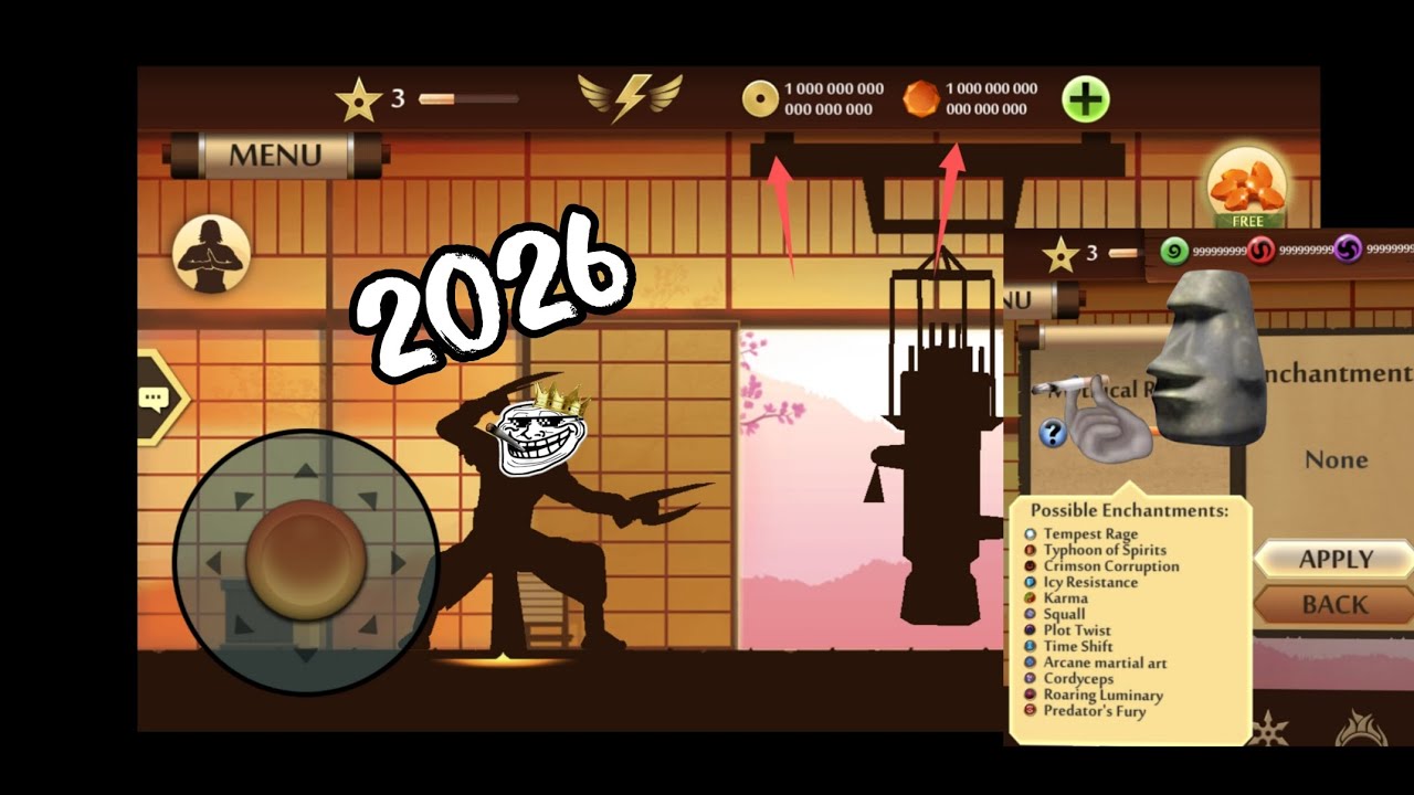 Hướng Dẫn Mod Shadow Fight 2 Mới Nhất 2026 Full Tiền Gem Ngọc enchant Unlock full set (level3 #mods 