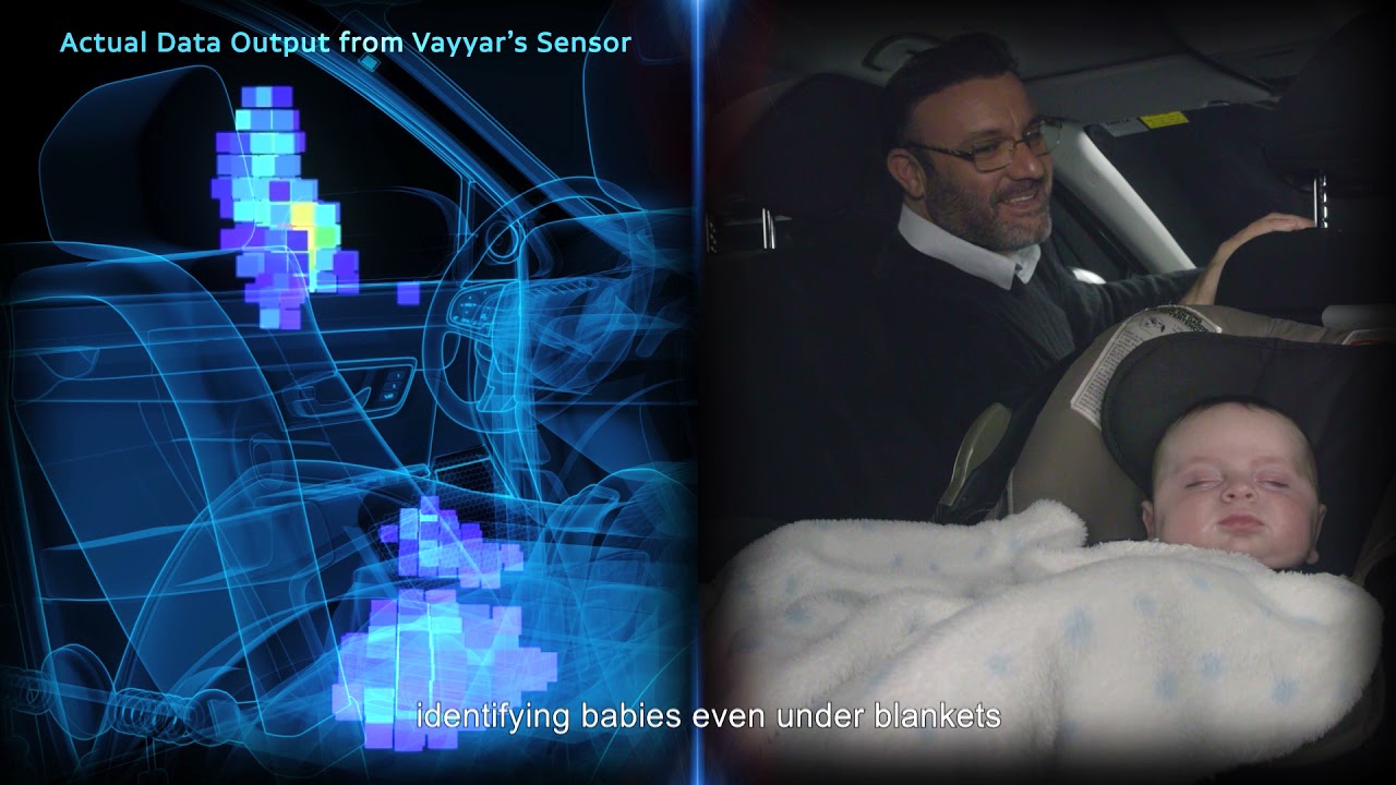 Vayyar's 3-row Single-chip In-cabin Platform