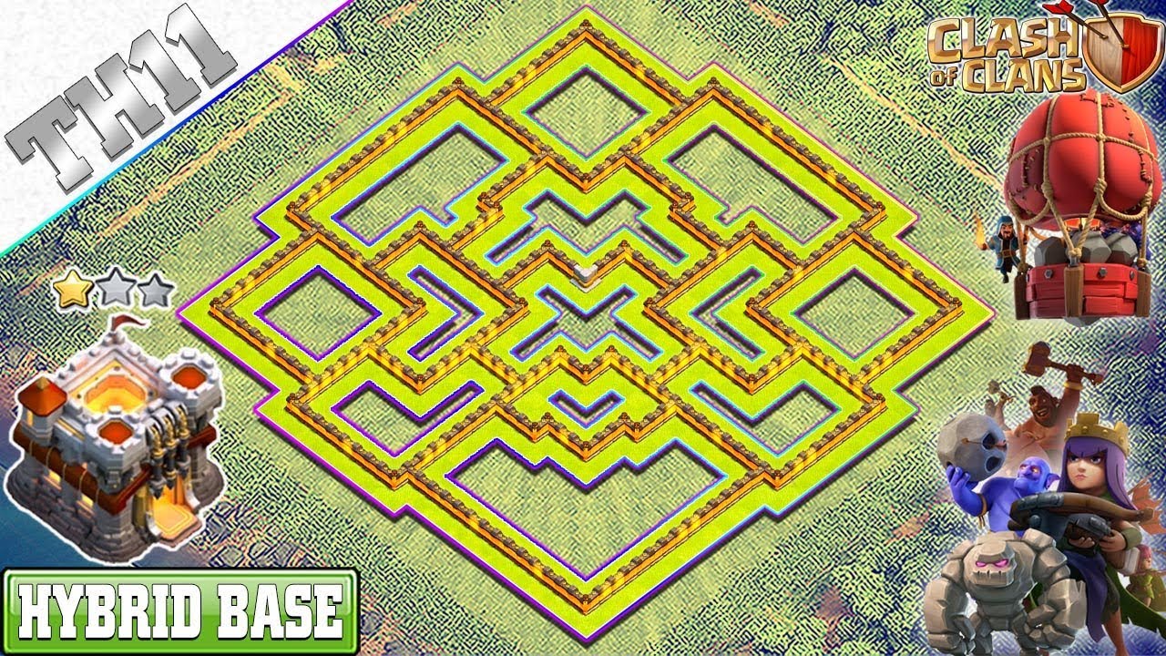 New Best TH11 Base 2019 | Town Hall 11 HYBRID/FARMING Base – Clash of Clans 2019