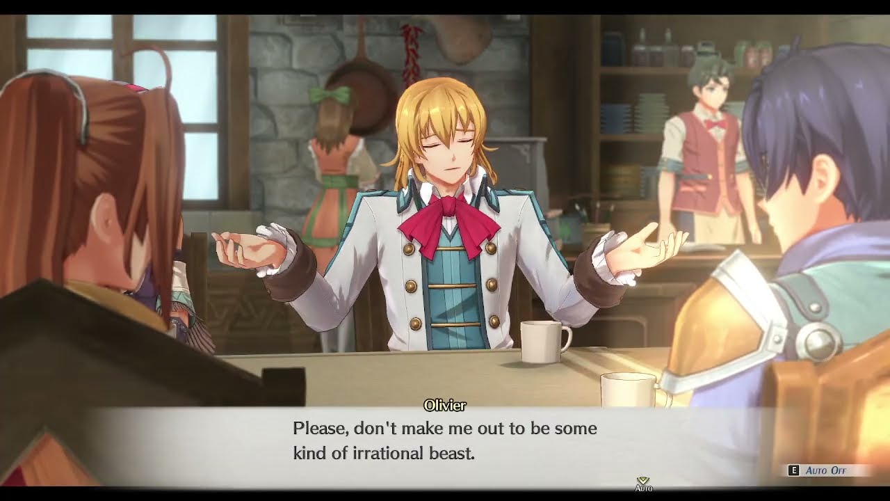 Olivier saves the gang with his signature Amber Amour