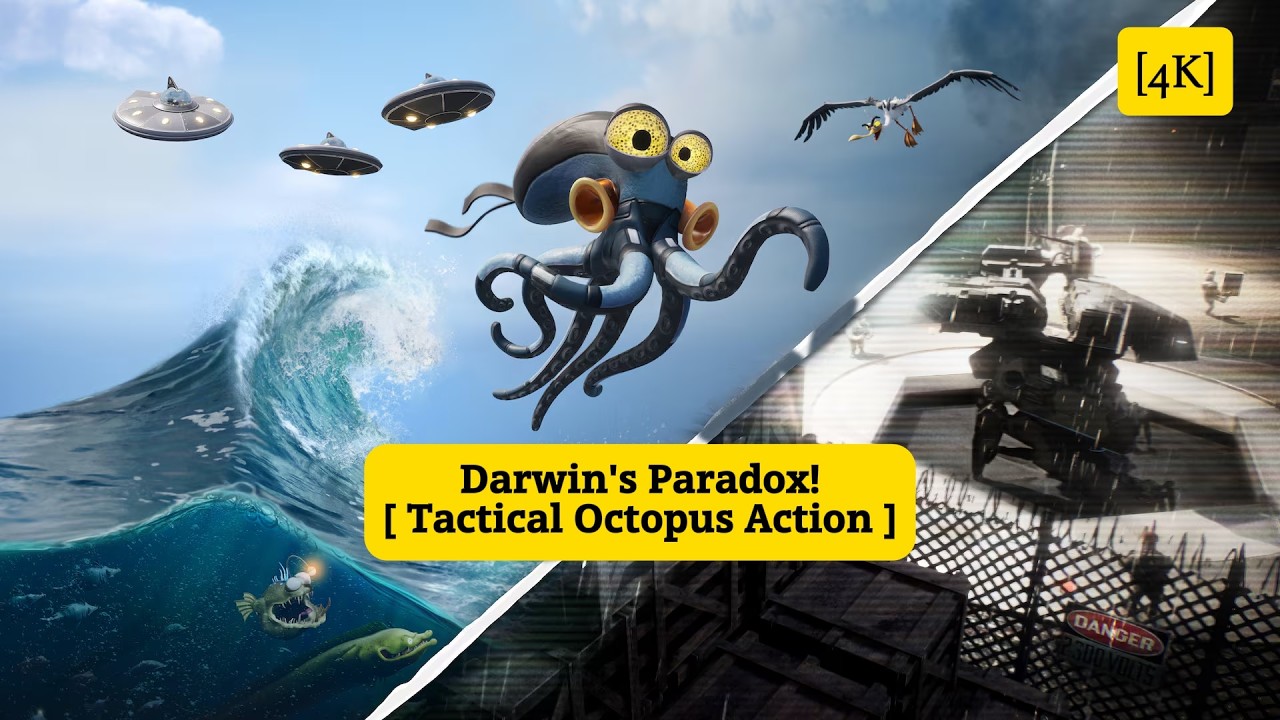Darwin's Paradox! Tactical Octopus Action [4K] | Full Demo Gameplay