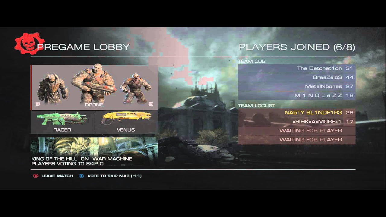 Gears of War Ultimate Edition All Characters and Weapon skins (Beta)