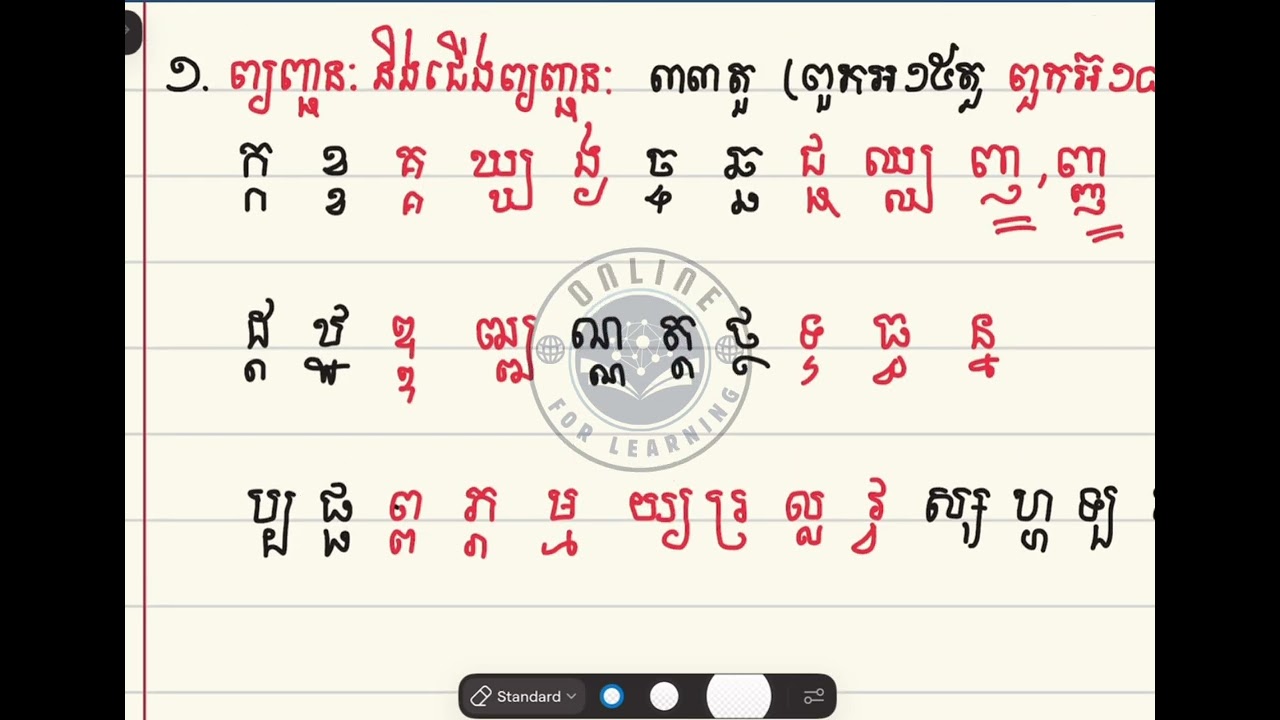 មូលដ្ឋានគ្រឹះប្រកបក្នុងភាសាខ្មែេ