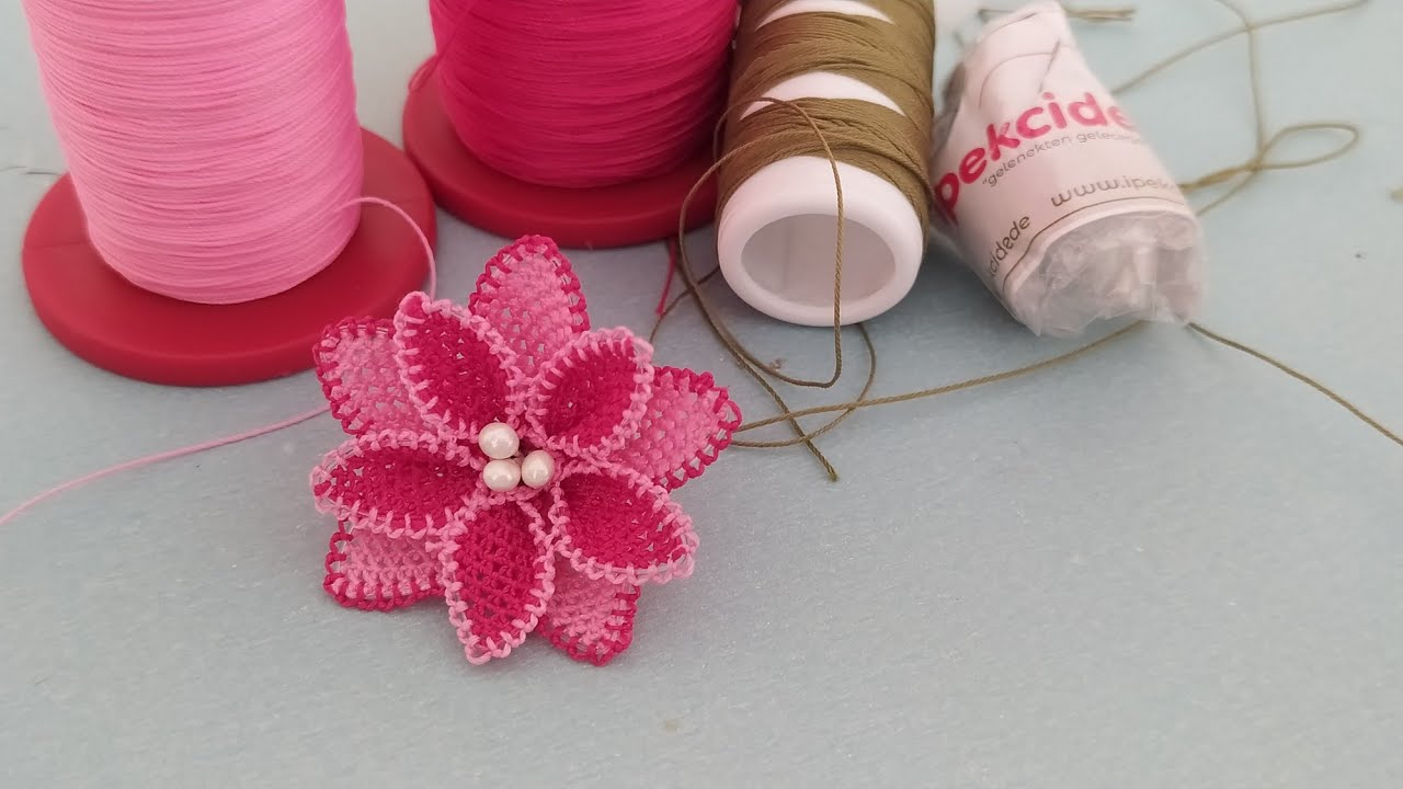 💥BEKLEDİGİNİZE DEĞECEK🎀 MUHTEŞEM ÇİFT CİMCİK İĞNE OYASI  MODELİ