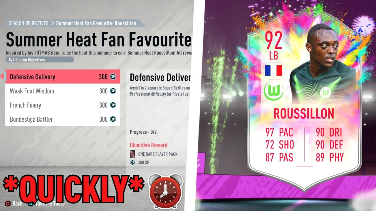 HOW TO COMPLETE 92 SUMMER HEAT ROUSSILLON QUICKLY! - FIFA 20 Ultimate Team