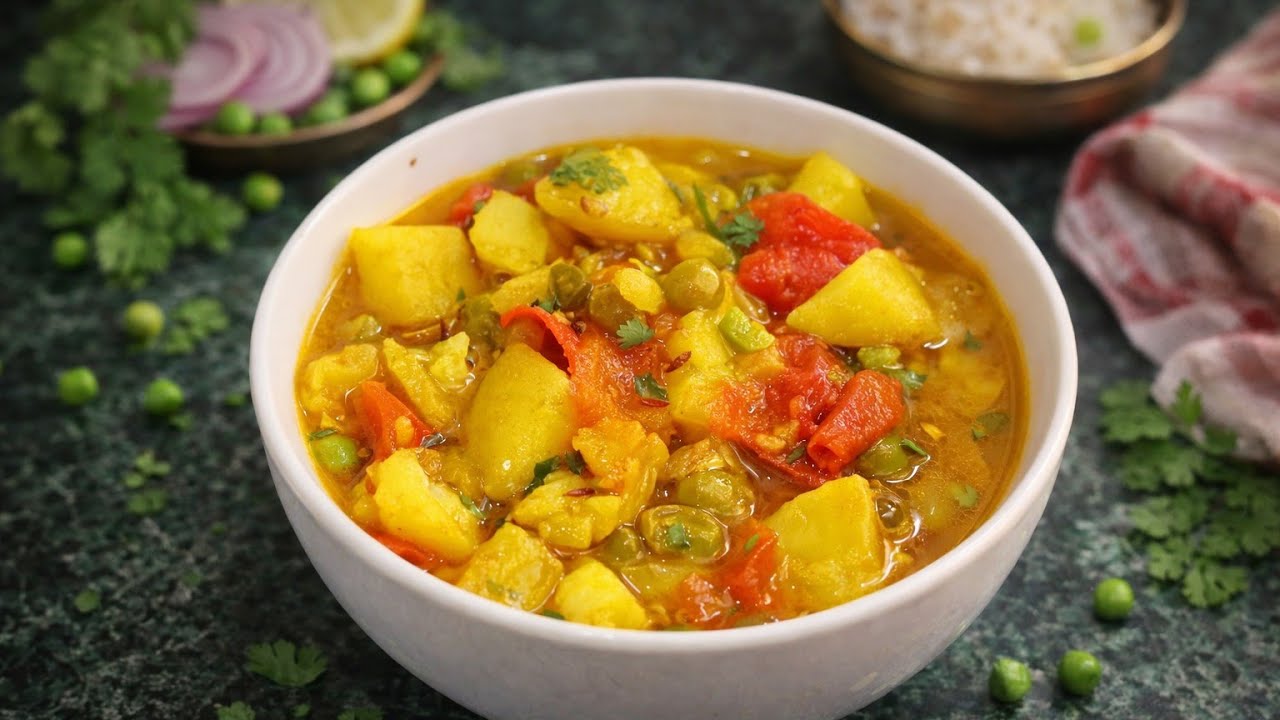 AALU MATAR TAMATAR KI RASEDAR SABJI ||@SHIVAYSIMPLEFOOD ||