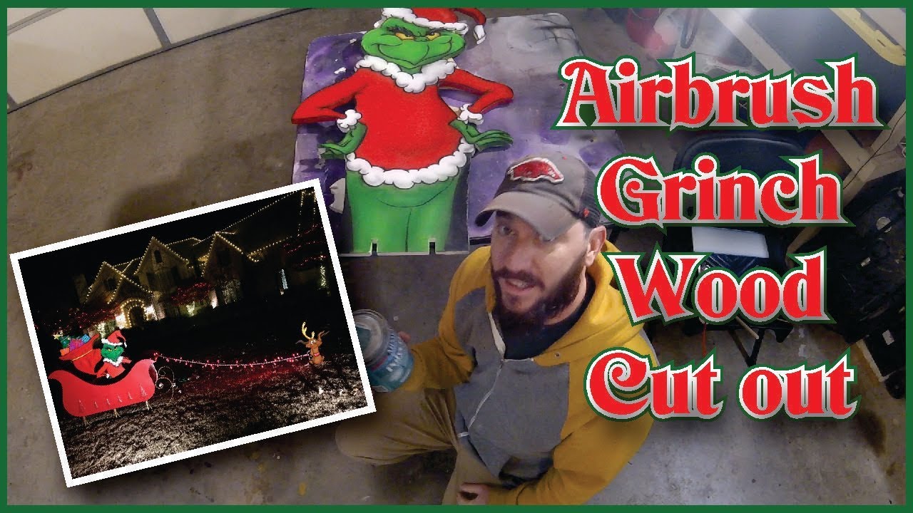 Grinch Wood Cut out