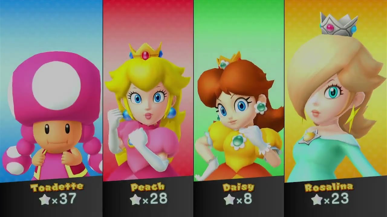 Mario Party 10 Mario Party - Toadette vs Peach vs Daisy vs Rosalina - Mushroom Park