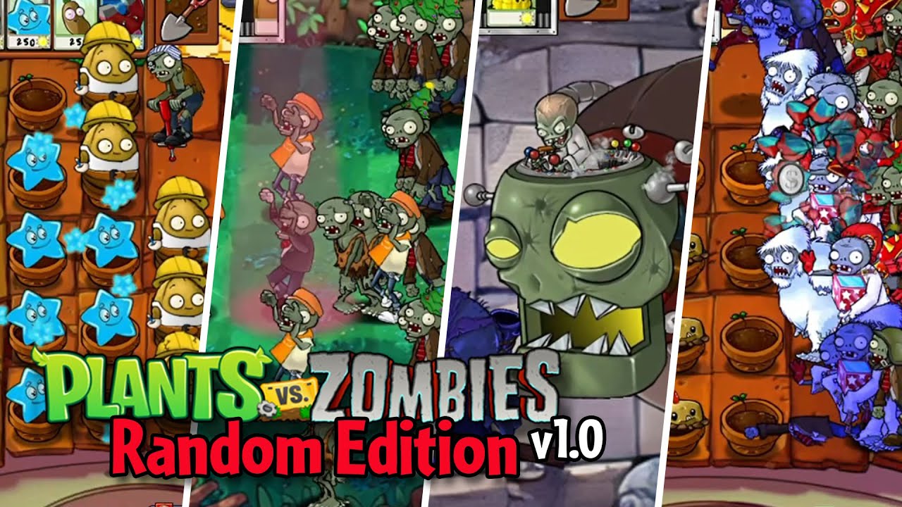 PvZ Random Edition 1.0 by @I_existokay | Many Cute Plants And Map Changes | Gameplay & Download