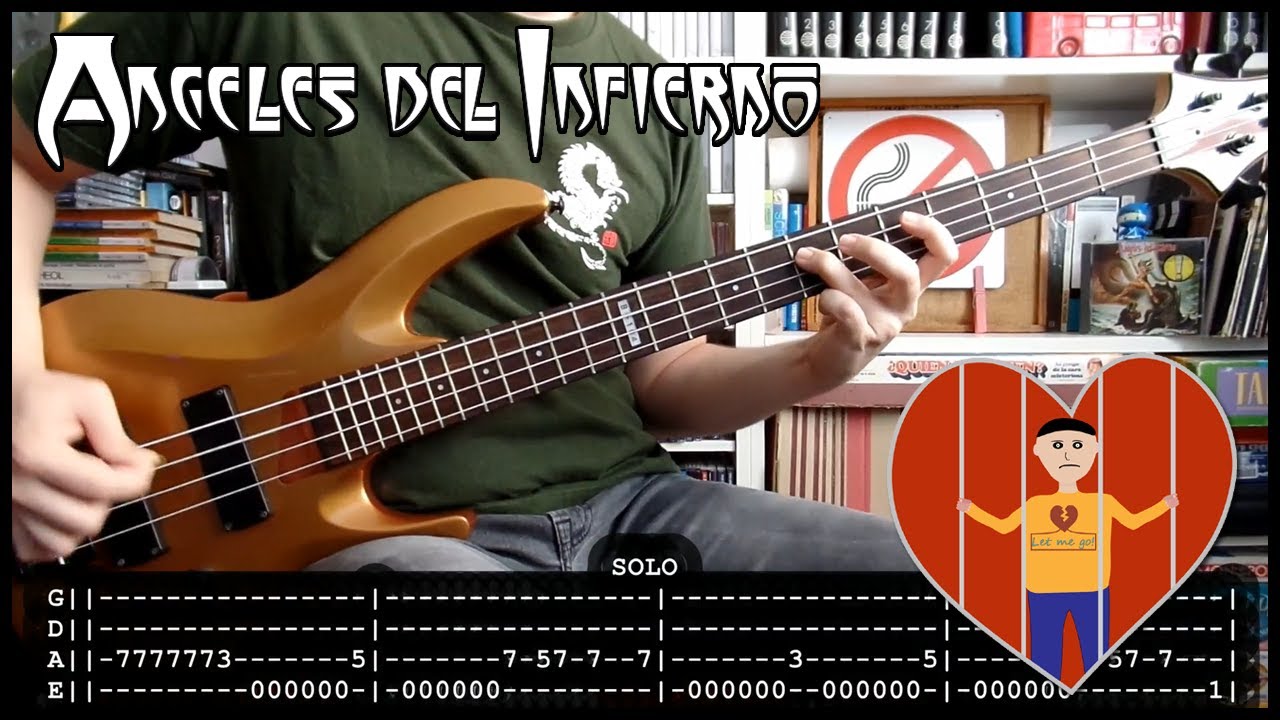 ANGELES DEL INFIERNO - Prisionero (BASS cover with TABS) [lyrics + PDF]