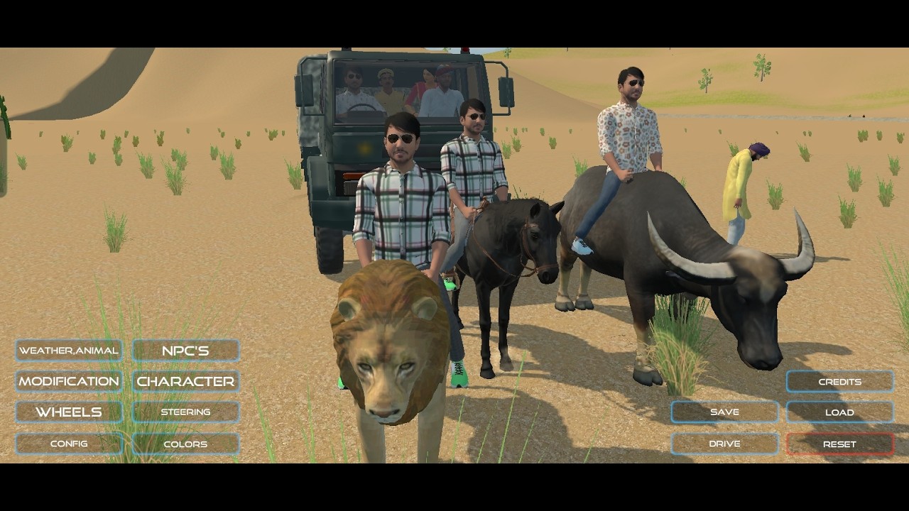 Lion 🦁 vs Buffalo 🐃 vs Horse Riding in Indian