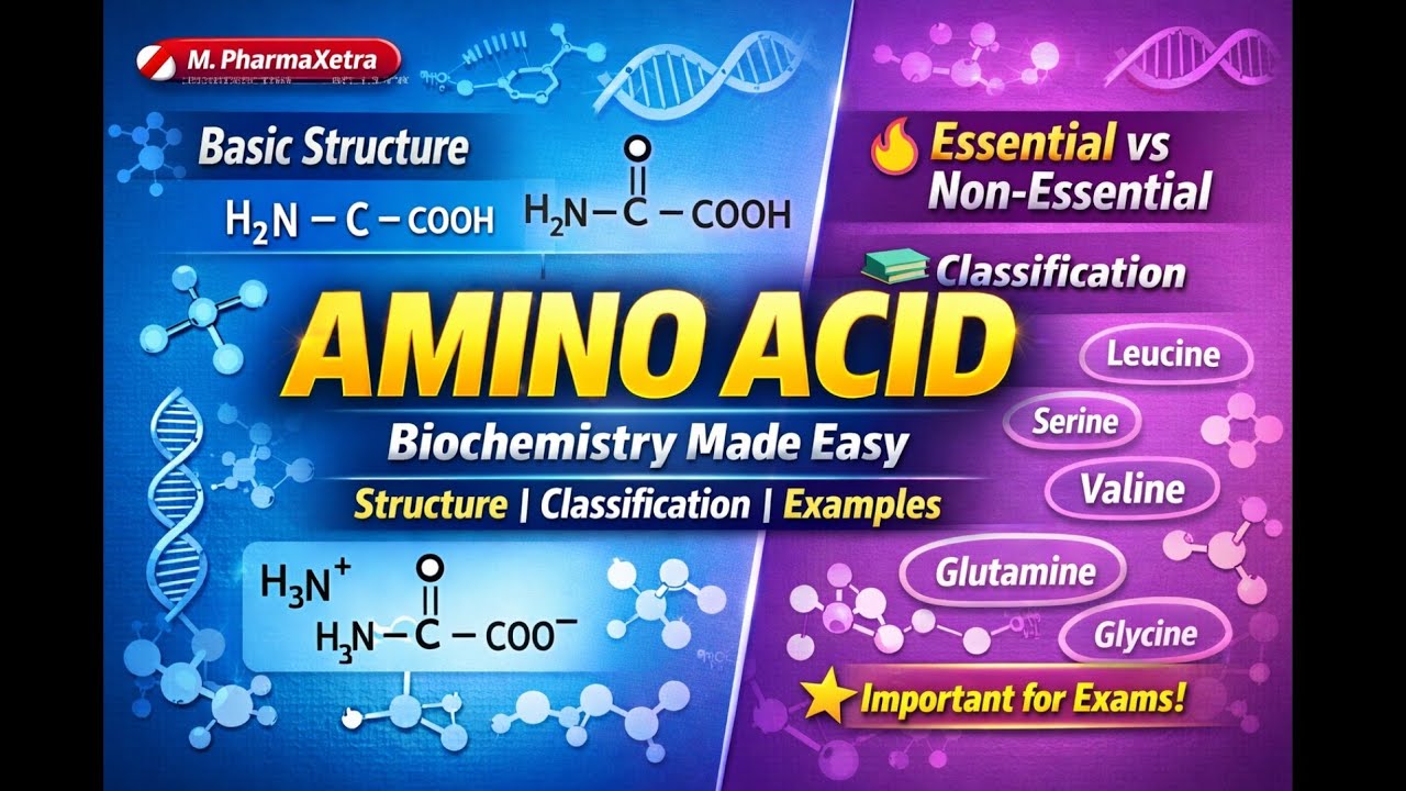 Amino acid || Biochemistry || Biomolecules 💖💐