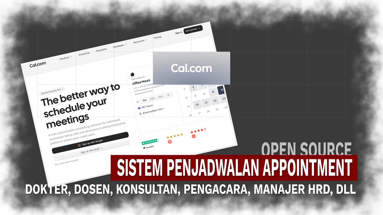 Sistem Penjadwalan Appointment Online Serba Guna yang Open Source (Cal.com)