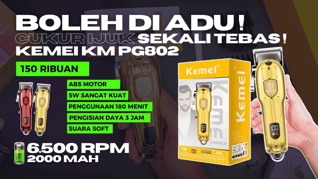 Cuma 150rb Kualitas dan Warna Boleh Diadu! !!! Review Kemei KM PG802