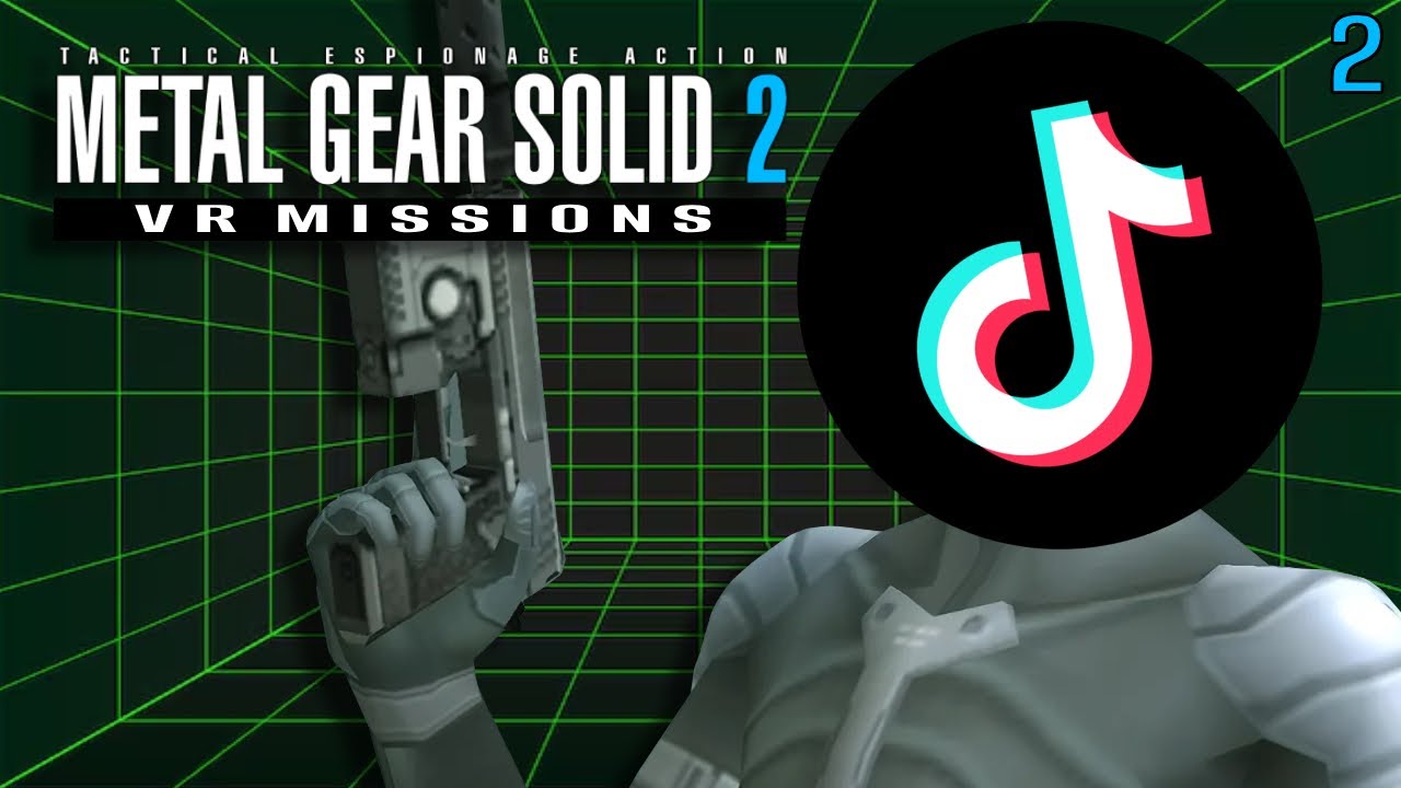 Watching TikToks in METAL GEAR SOLID 2: VR MISSIONS