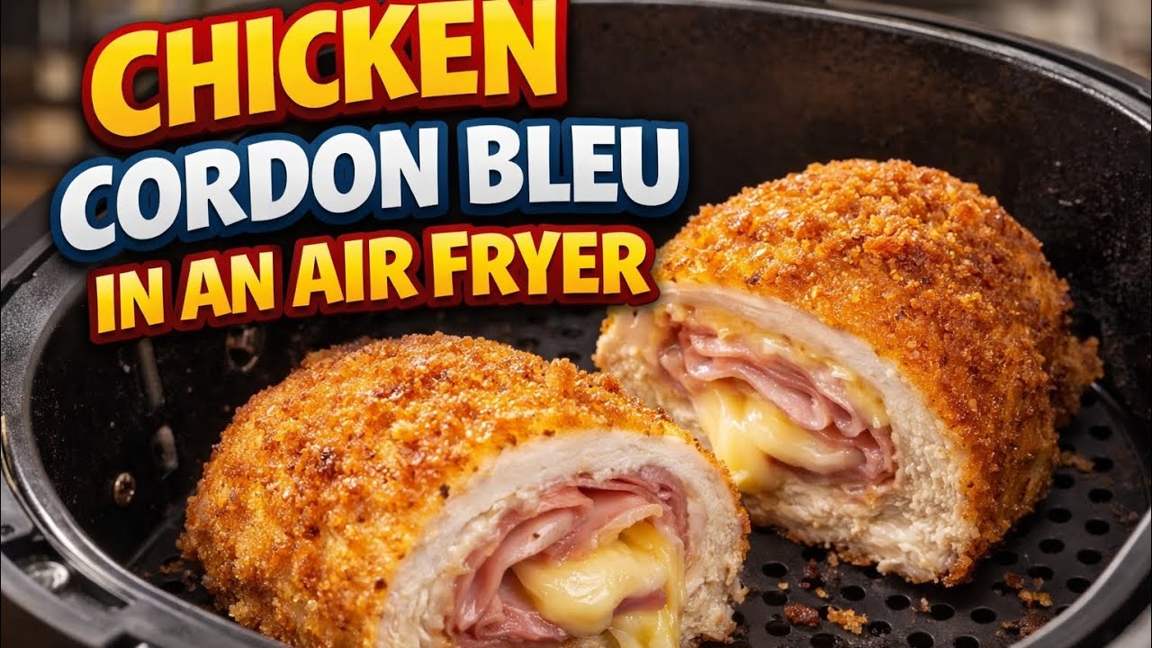 Chicken Cordon Bleu In An Air Fryer!