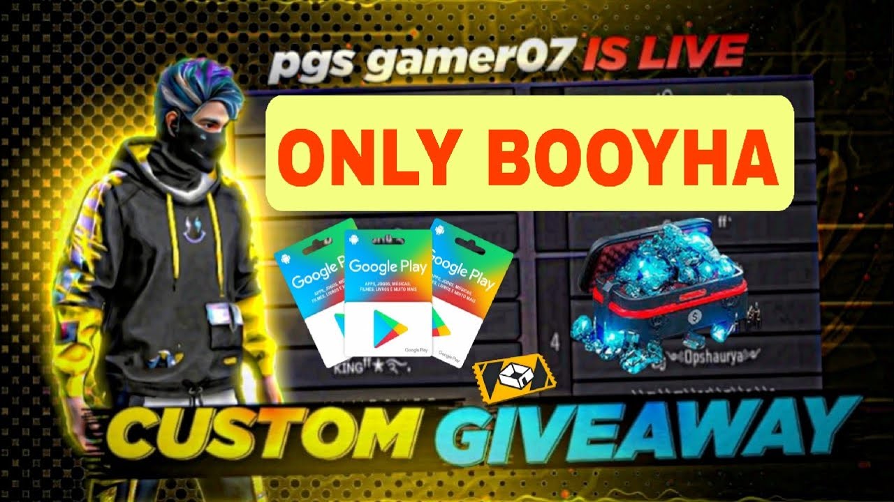 FREE FIRE LIVE GIVEAWAY CUSTOM ROOM FF LIVE DIAMOND OR REDEEM CODE GIVEAWAY #giveaway#livestream