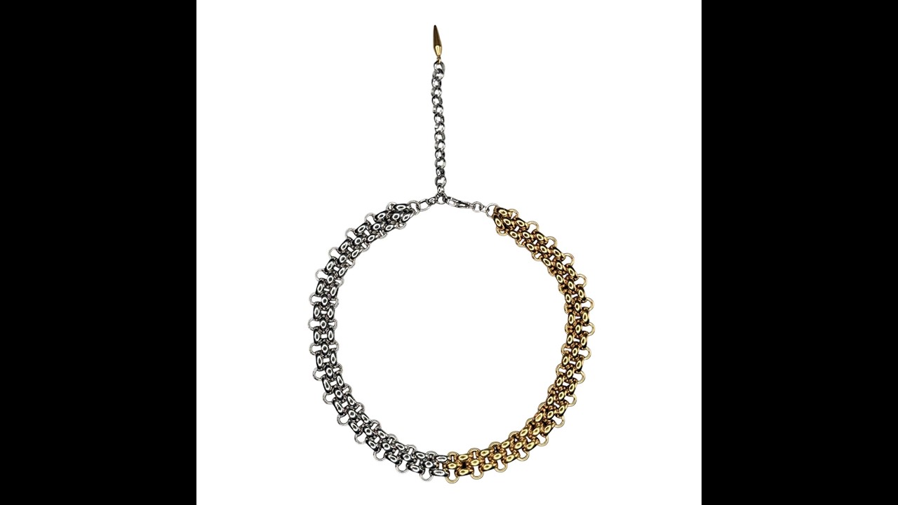 Dual Tone Chain Choker