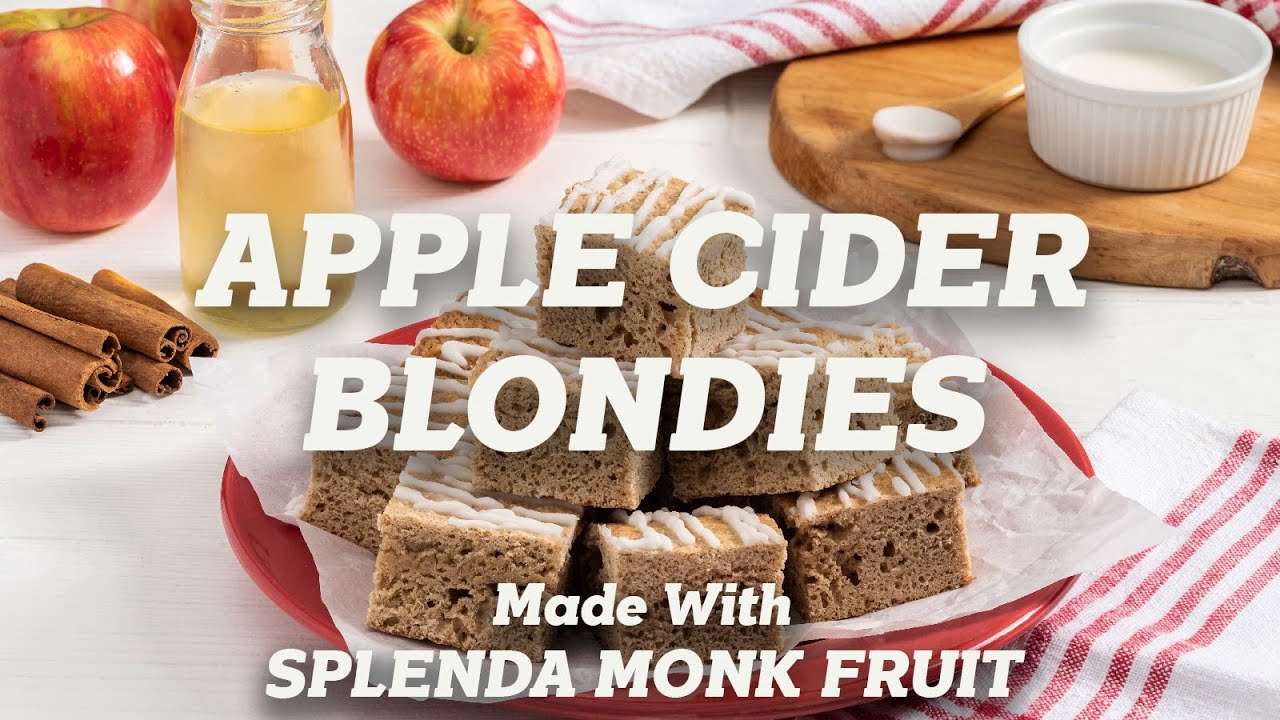 Apple Cider Blondies | Made with Splenda Monk Fruit