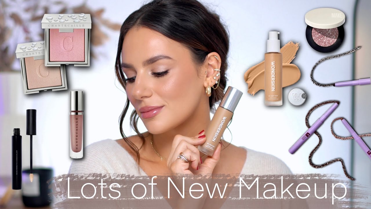 TESTING NEW PRODUCTS: NEW Favorite Foundation?! WONDERSKIN, CHANTECAILLE Holiday Collection, KJH
