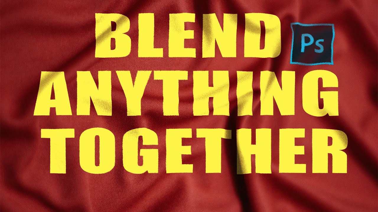 Blend Anything on Any Surface in Photoshop | How To Blend Text With Image In Photoshop