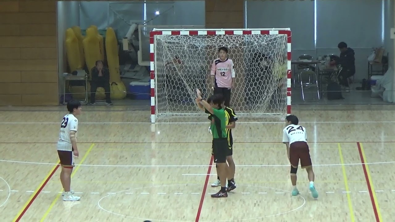 東京都秋季大会ハンドボール　明星 vs 立川　前半