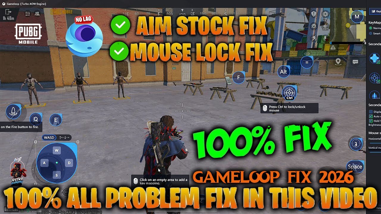 🎮 PUBG Mobile Gameloop Keymapping & Mouse Lock FIX (2026) | 100% Working Solution