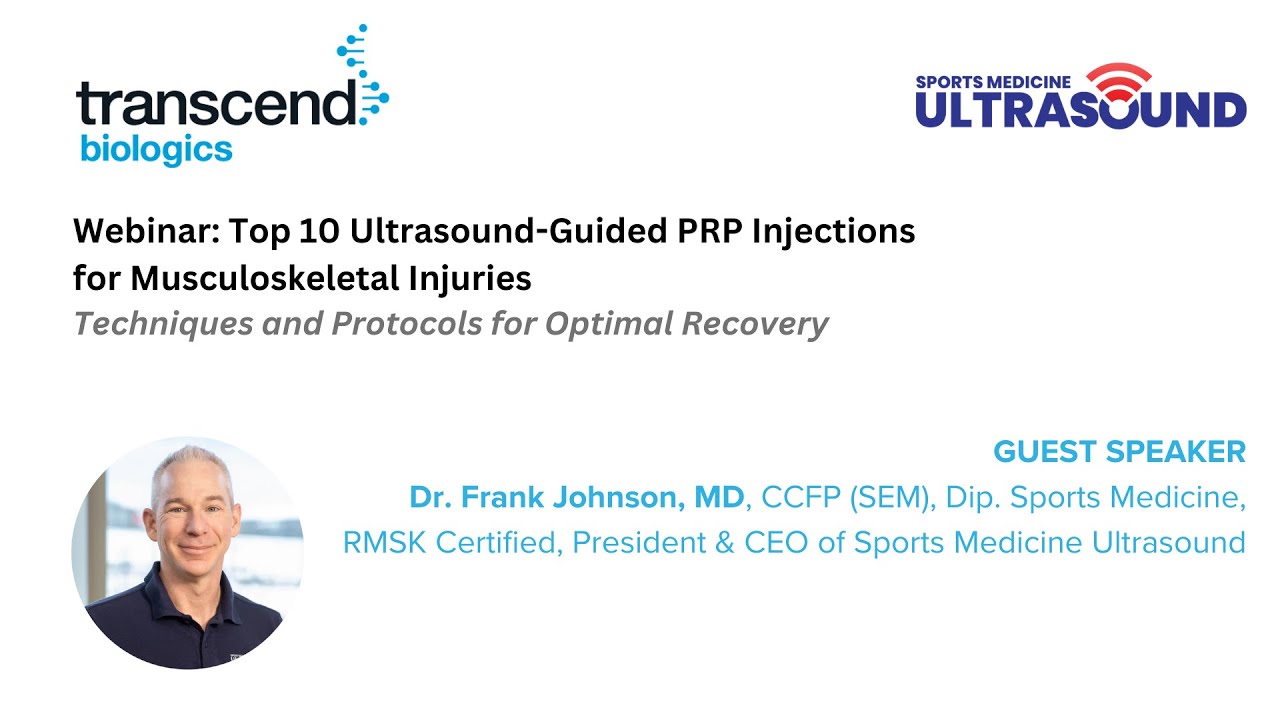 Webinar Top 10 Ultrasound Guided PRP Injections March 27