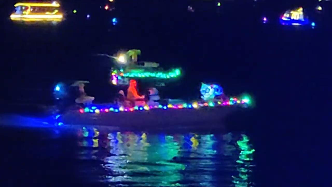 St Augustine Florida, Night of Lights boat parade 2025