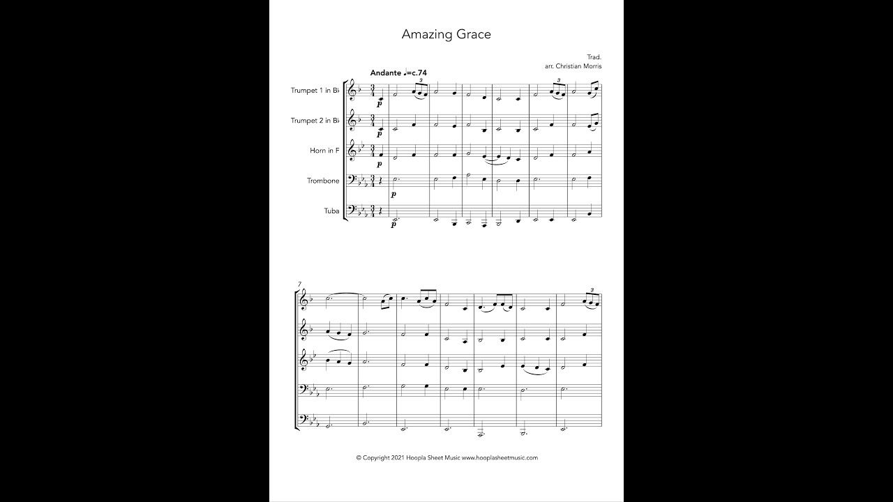 Amazing Grace (Brass Quintet)