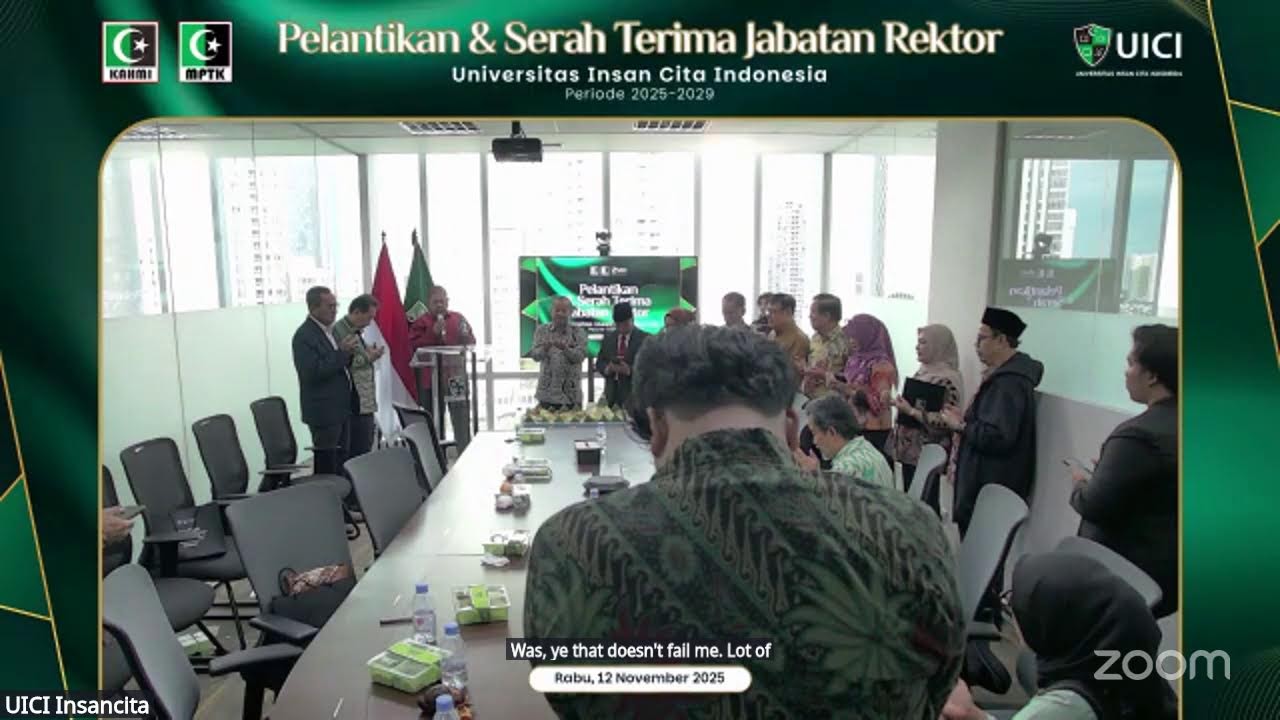 Pelantikan & Serah Terima Jabatan Rektor UICI Periode 2025-2029