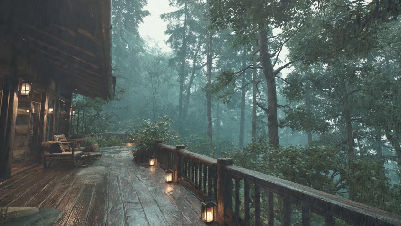 12 Hours of Rain on Cabin Roof — Insomnia Relief & Relaxation