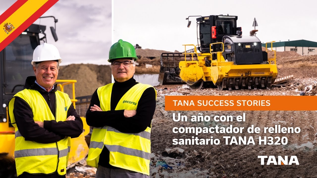 Un año con el compactador de relleno sanitario TANA H320