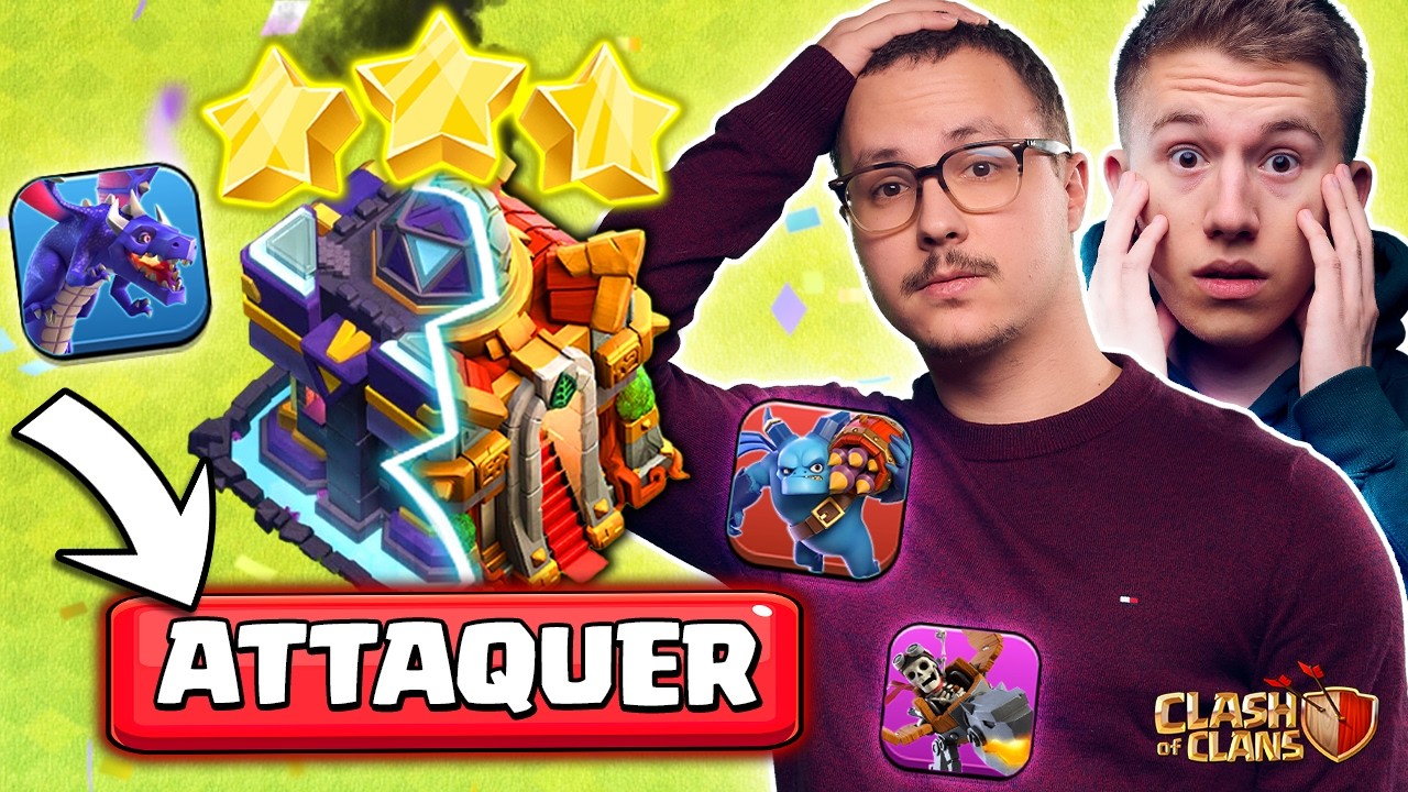 J'apprends une Compo HDV15 / HDV16 à @OuahLeouff ! (Il explose ma base ?! 🤯) Clash of Clans