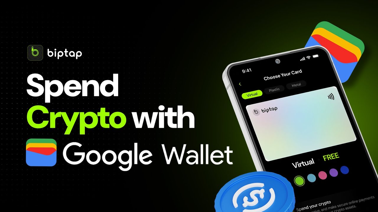 Tutorial: Crypto Payments with Google Wallet using Biptap Virtual Card