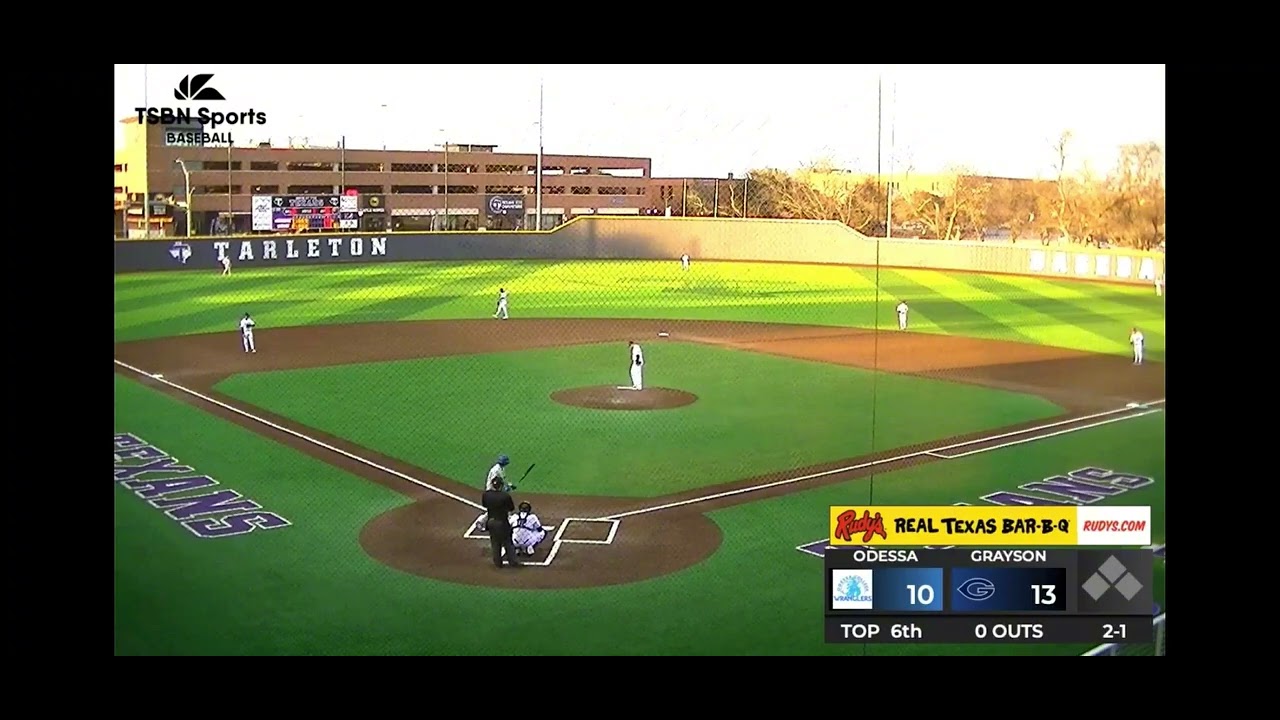Coles First Spring Pitching appearance. Grayson sweeps Odessa in 2 Game Series at Tarleton