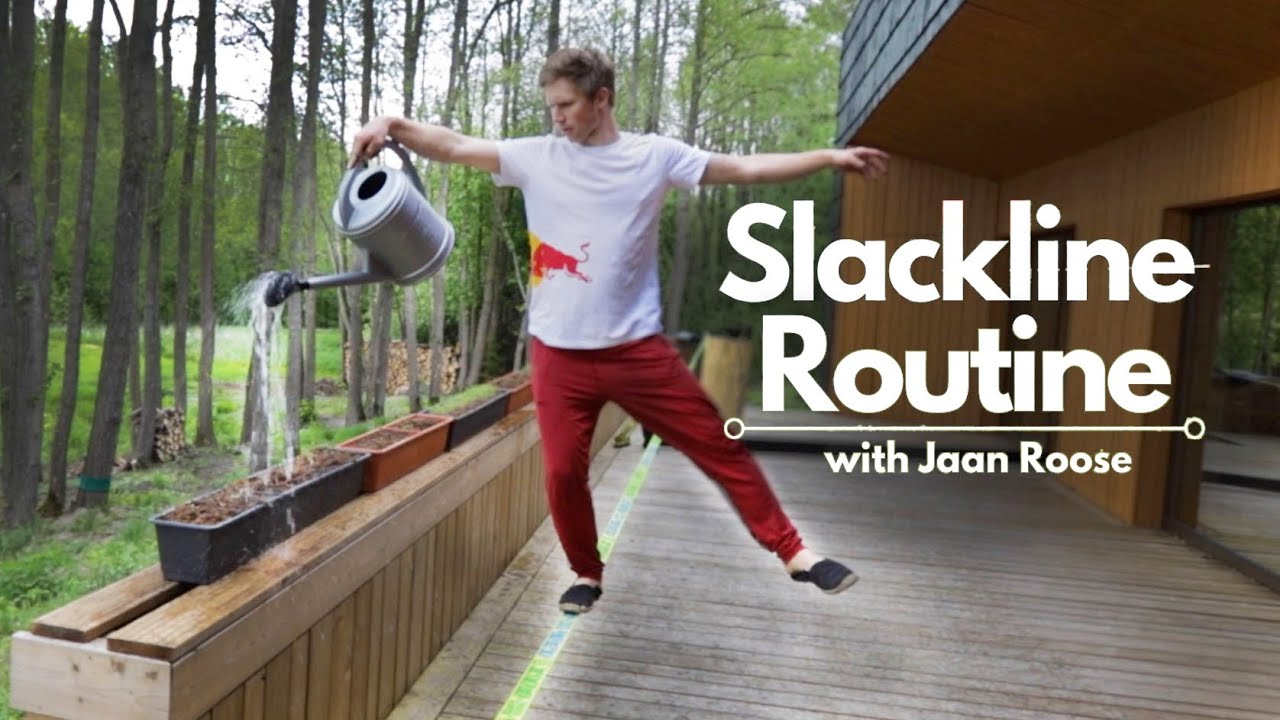 Floor is lava - Slackline |  Red Bull x Jaan Roose