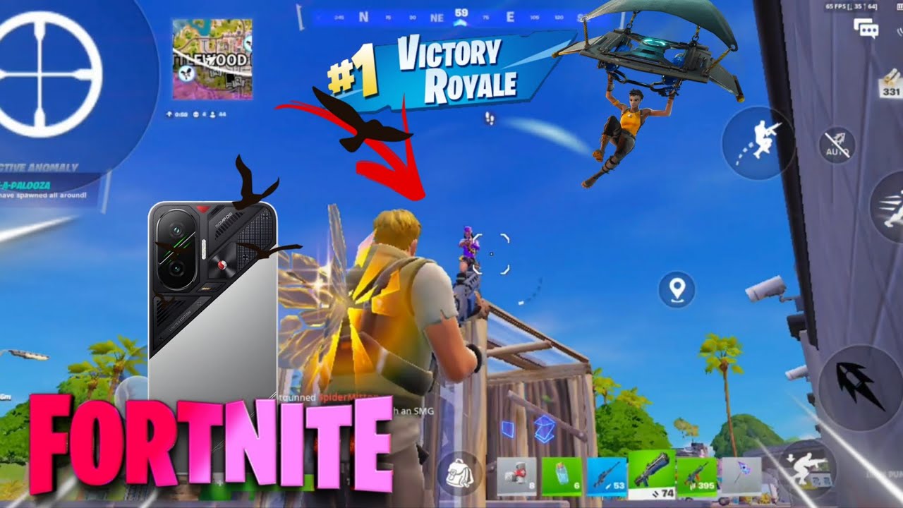 Fortnite Mobile Gameplay on POCO F7 🔥 Smooth 60FPS | Solo 