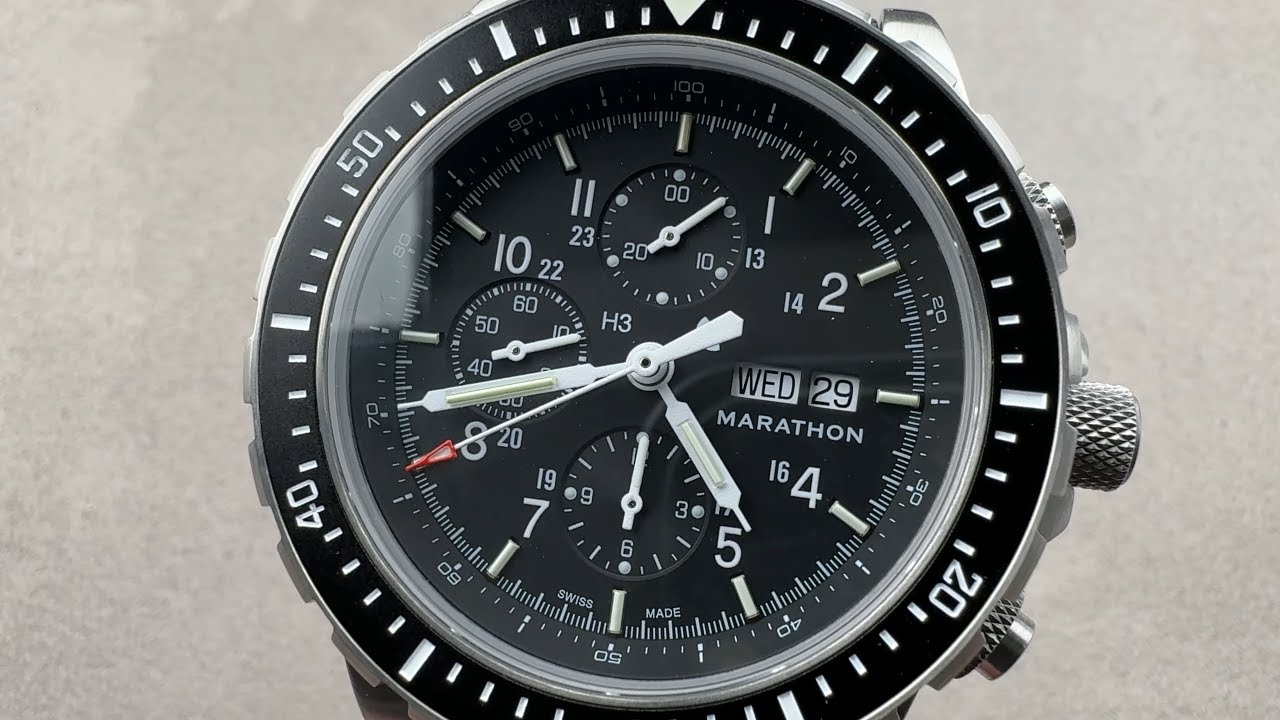Marathon CSAR Jumbo Tritium Diver/Pilot's Chronograph (WW194014SS-0108) Marathon Watch Review
