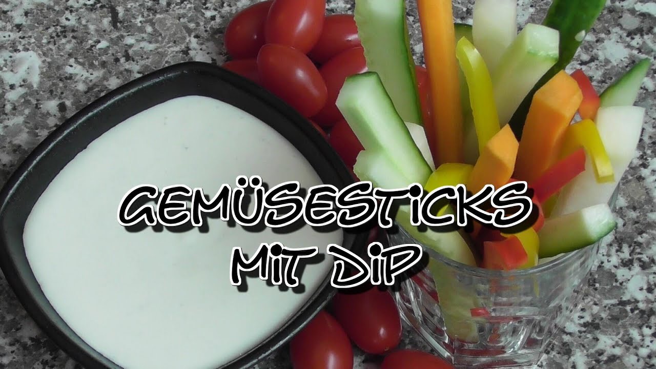 Gemüsesticks mit Dip